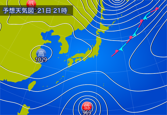 予想天気図 | 海快晴