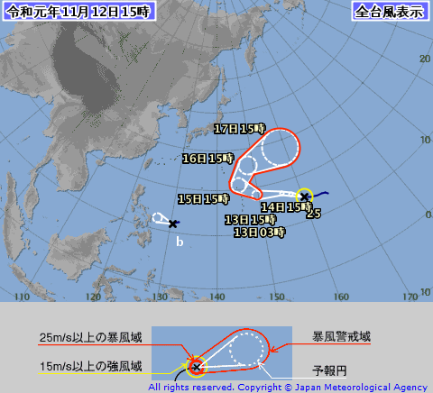 台風25号