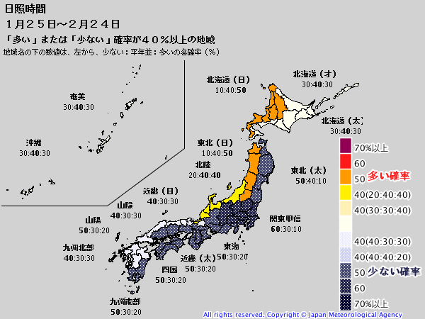 予報 ヶ月 1 天気 鳥取