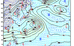 2021.8.1(日)12時の予想天気図