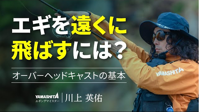 海快晴ニュース エギングの投げ方のコツを徹底解説 基本の投げ方 上投げ オーバーヘッドキャスト