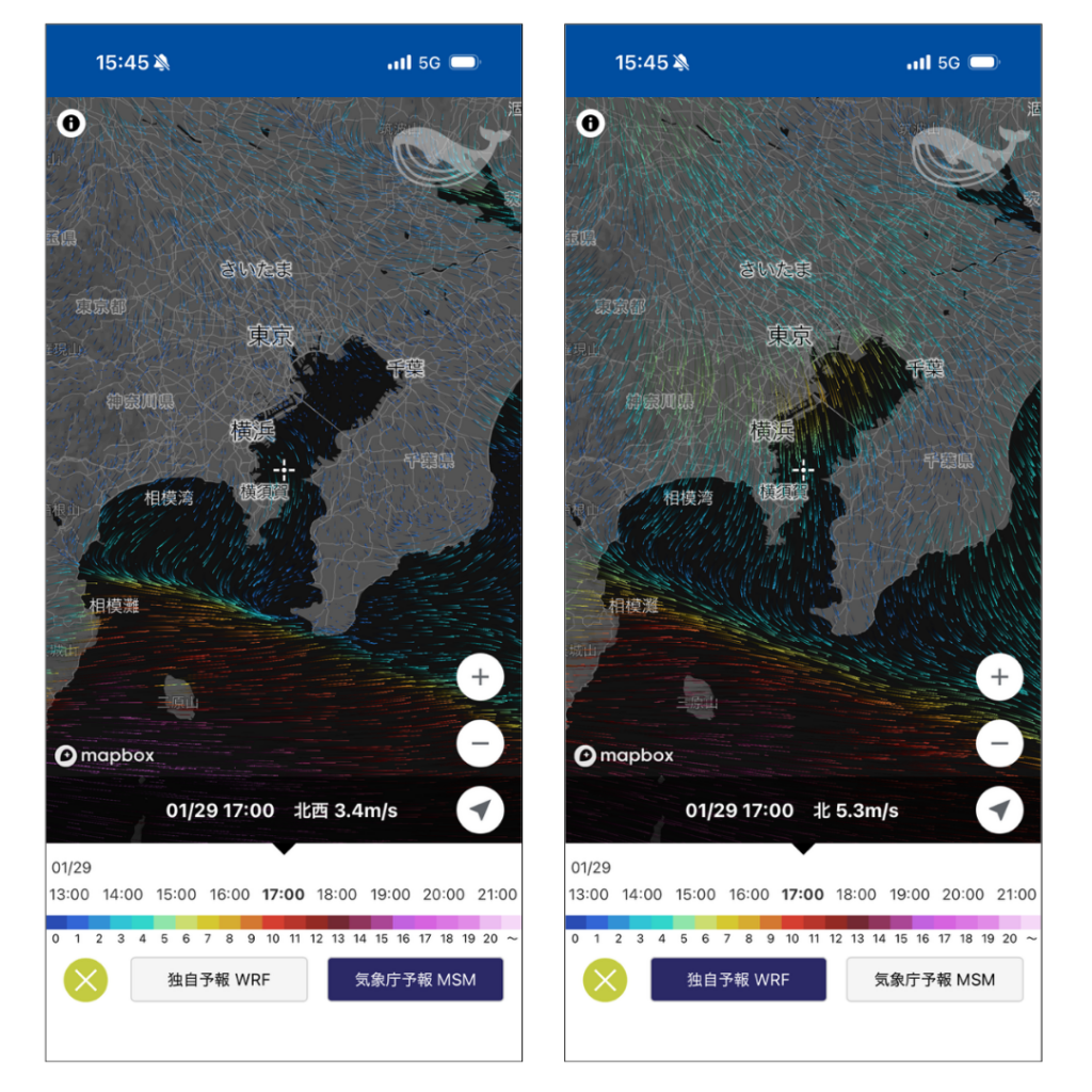 海快晴ニュース 風が動く！比較できる！直感的でわかりやすい風予報『Wave Hunter Explorer』