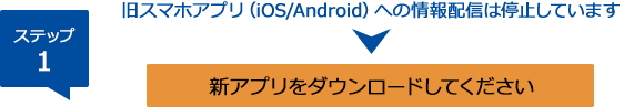 新アプリをダウンロードしてください